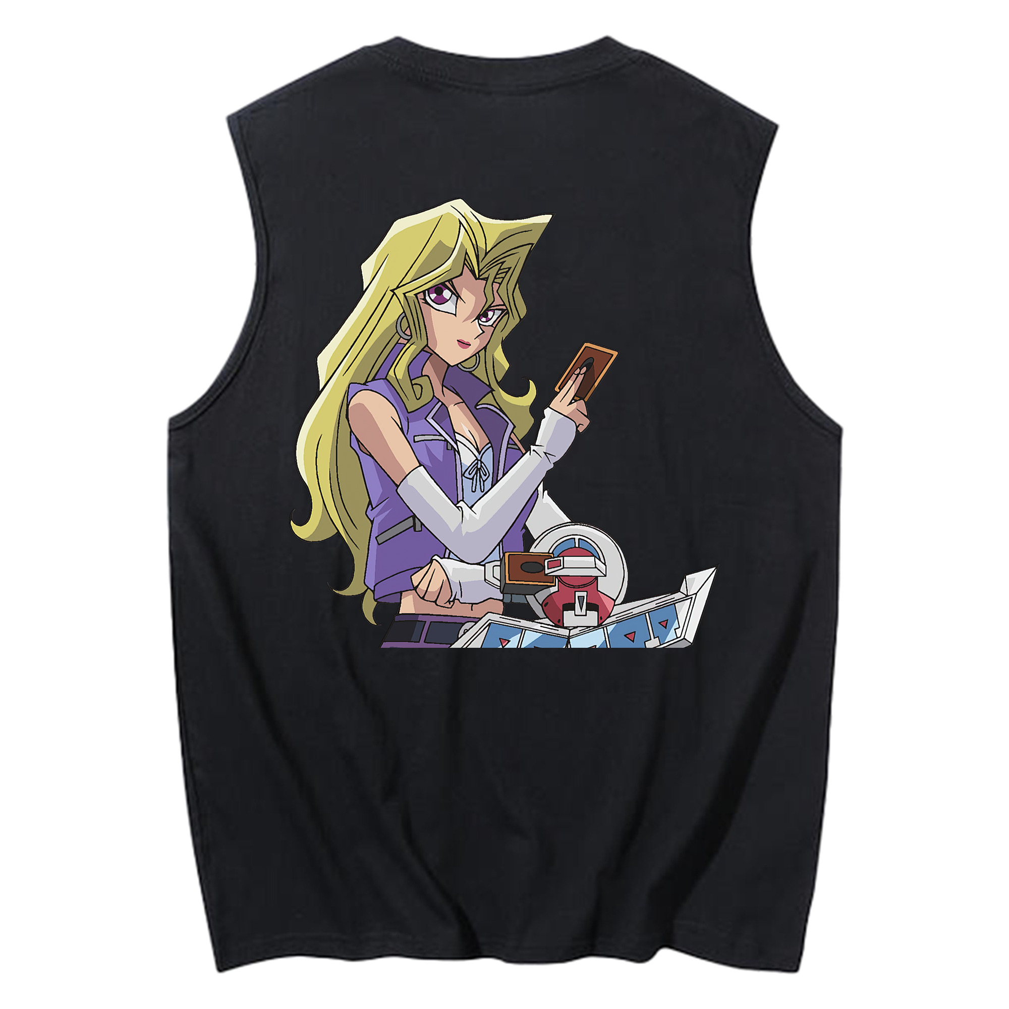 （画像用） 遊☆戯☆王 Yu-Gi-Oh! コットン100％タンクトップ（背面プリント）