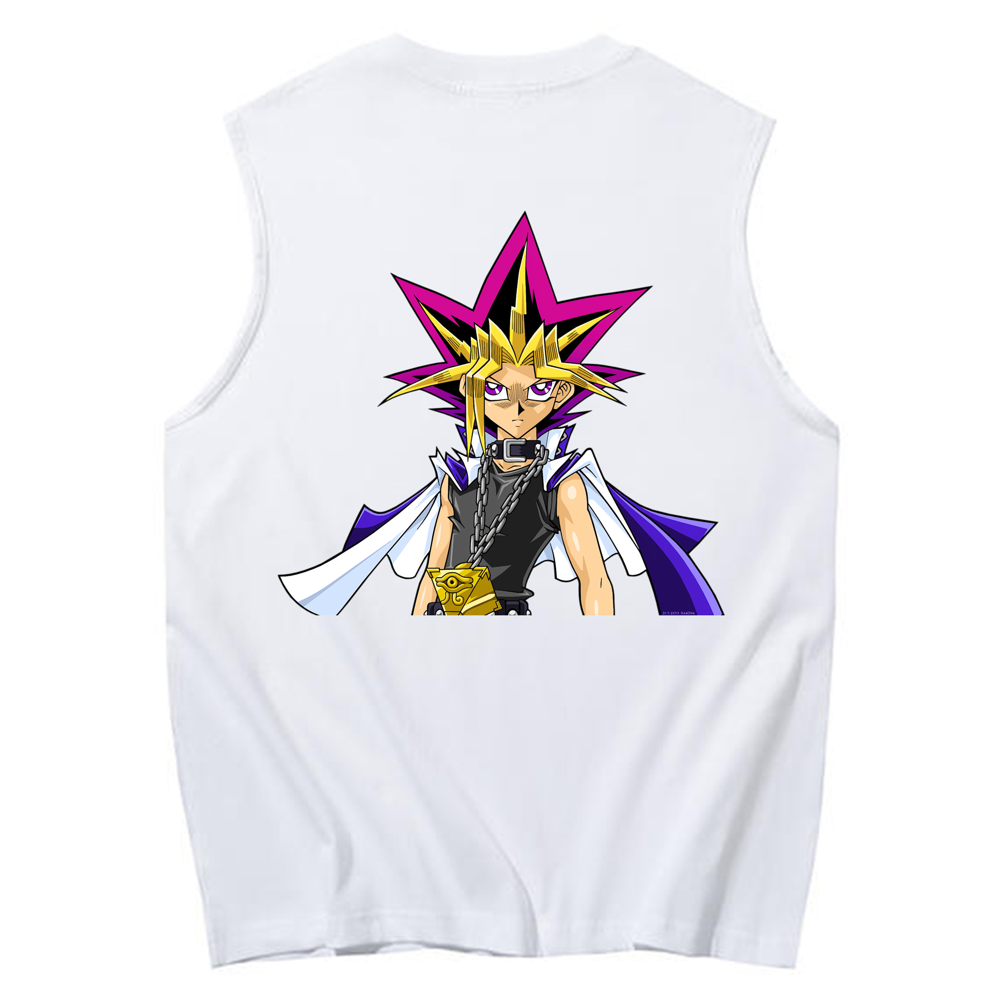 （画像用） 遊☆戯☆王 Yu-Gi-Oh! コットン100％タンクトップ（背面プリント）